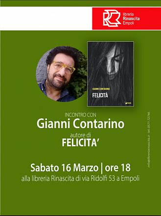 Felicità, romanzo sul patriarcato di gianni contarino: la presentazione a empoli, presso la libreria rinascita.